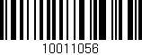 Código de barras (EAN, GTIN, SKU, ISBN): '10011056'