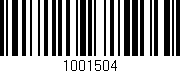 Código de barras (EAN, GTIN, SKU, ISBN): '1001504'