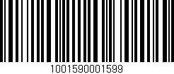 Código de barras (EAN, GTIN, SKU, ISBN): '1001590001599'