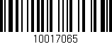 Código de barras (EAN, GTIN, SKU, ISBN): '10017065'