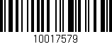Código de barras (EAN, GTIN, SKU, ISBN): '10017579'