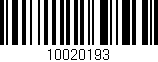 Código de barras (EAN, GTIN, SKU, ISBN): '10020193'