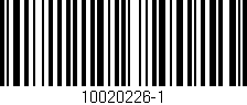 Código de barras (EAN, GTIN, SKU, ISBN): '10020226-1'