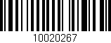 Código de barras (EAN, GTIN, SKU, ISBN): '10020267'