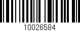 Código de barras (EAN, GTIN, SKU, ISBN): '10026584'