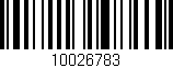 Código de barras (EAN, GTIN, SKU, ISBN): '10026783'