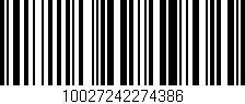 Código de barras (EAN, GTIN, SKU, ISBN): '10027242274386'