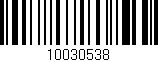 Código de barras (EAN, GTIN, SKU, ISBN): '10030538'