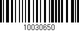 Código de barras (EAN, GTIN, SKU, ISBN): '10030650'