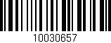 Código de barras (EAN, GTIN, SKU, ISBN): '10030657'