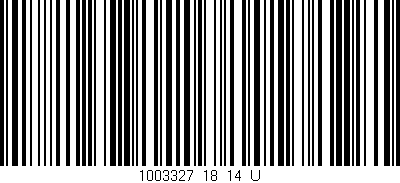 Código de barras (EAN, GTIN, SKU, ISBN): '1003327_18_14_U'
