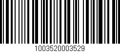 Código de barras (EAN, GTIN, SKU, ISBN): '1003520003529'