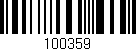 Código de barras (EAN, GTIN, SKU, ISBN): '100359'