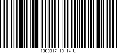 Código de barras (EAN, GTIN, SKU, ISBN): '1003917_18_14_U'