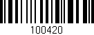 Código de barras (EAN, GTIN, SKU, ISBN): '100420'