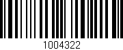 Código de barras (EAN, GTIN, SKU, ISBN): '1004322'