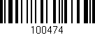 Código de barras (EAN, GTIN, SKU, ISBN): '100474'