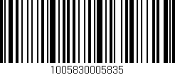 Código de barras (EAN, GTIN, SKU, ISBN): '1005830005835'