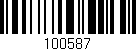 Código de barras (EAN, GTIN, SKU, ISBN): '100587'