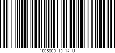 Código de barras (EAN, GTIN, SKU, ISBN): '1005903_18_14_U'