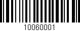 Código de barras (EAN, GTIN, SKU, ISBN): '10060001'