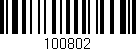 Código de barras (EAN, GTIN, SKU, ISBN): '100802'