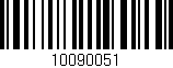 Código de barras (EAN, GTIN, SKU, ISBN): '10090051'