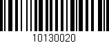Código de barras (EAN, GTIN, SKU, ISBN): '10130020'