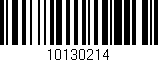 Código de barras (EAN, GTIN, SKU, ISBN): '10130214'