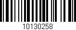Código de barras (EAN, GTIN, SKU, ISBN): '10130258'