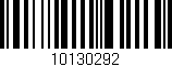 Código de barras (EAN, GTIN, SKU, ISBN): '10130292'