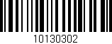 Código de barras (EAN, GTIN, SKU, ISBN): '10130302'