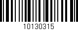 Código de barras (EAN, GTIN, SKU, ISBN): '10130315'