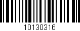 Código de barras (EAN, GTIN, SKU, ISBN): '10130316'