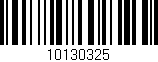 Código de barras (EAN, GTIN, SKU, ISBN): '10130325'