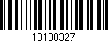 Código de barras (EAN, GTIN, SKU, ISBN): '10130327'
