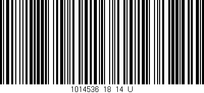 Código de barras (EAN, GTIN, SKU, ISBN): '1014536_18_14_U'