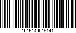 Código de barras (EAN, GTIN, SKU, ISBN): '1015140015141'