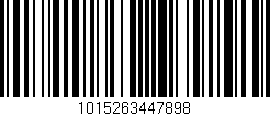 Código de barras (EAN, GTIN, SKU, ISBN): '1015263447898'