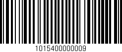 Código de barras (EAN, GTIN, SKU, ISBN): '1015400000009'