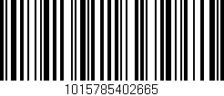 Código de barras (EAN, GTIN, SKU, ISBN): '1015785402665'