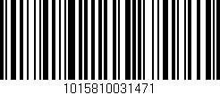 Código de barras (EAN, GTIN, SKU, ISBN): '1015810031471'