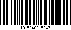 Código de barras (EAN, GTIN, SKU, ISBN): '1015840015847'