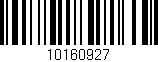 Código de barras (EAN, GTIN, SKU, ISBN): '10160927'