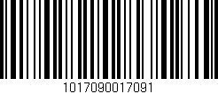 Código de barras (EAN, GTIN, SKU, ISBN): '1017090017091'