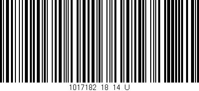 Código de barras (EAN, GTIN, SKU, ISBN): '1017182_18_14_U'
