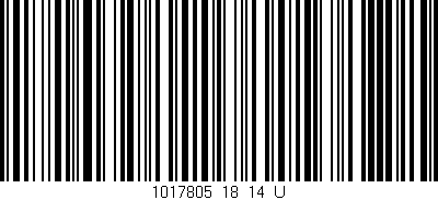 Código de barras (EAN, GTIN, SKU, ISBN): '1017805_18_14_U'
