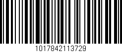 Código de barras (EAN, GTIN, SKU, ISBN): '1017842113729'