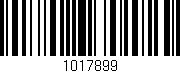 Código de barras (EAN, GTIN, SKU, ISBN): '1017899'
