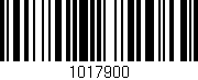 Código de barras (EAN, GTIN, SKU, ISBN): '1017900'